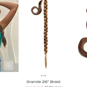 New 26" Brown Braid Hair Extension. LullaBellz Hair Extensions Blondette 26”